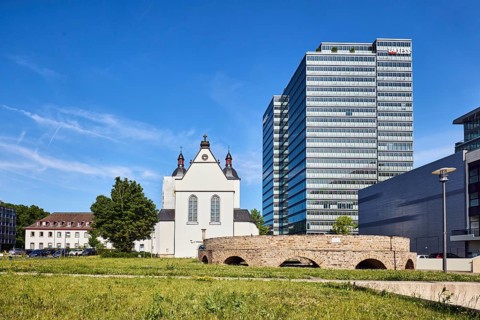 MaxCologne high-rise building, Lanxess, corporate headquarters, Lanxess Tower, Alt St. Heribert