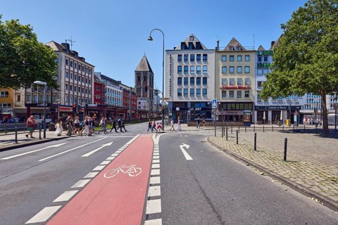 Row of houses, general architecture, houses, lantern, barrier bollard, sidewalk, pedestrian