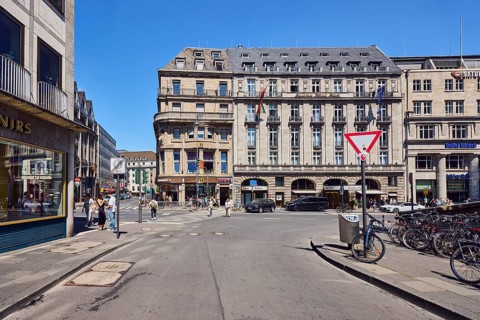 Excelsior Hotel Ernst, commercial building, general architecture, row of houses, architects Franz