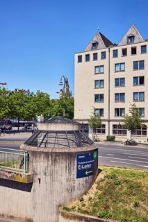 Heumarkt underground car park, row of houses, residential and commercial buildings, general