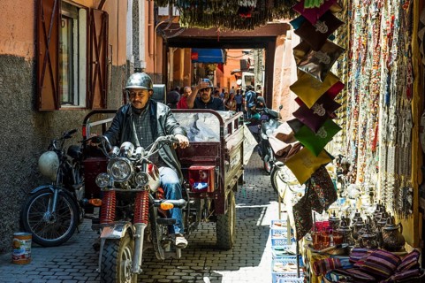Alley, Souk, Marrakech, Morocco