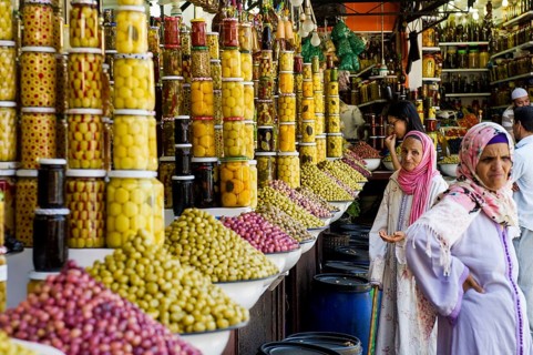 Olive Store, Souk, Marrakech, Morocco
