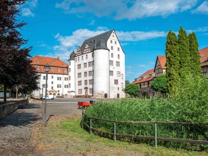 Courtyard of Heringen Castle, Thuringia, Germany