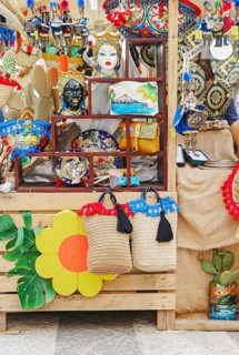 Street market, Catania, Catania province, Sicily, Italy