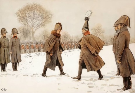 Replacement of prisoners, General Blucher against the French Marshal Victor on February 20, 1807,