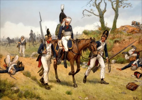 Napoleonic Wars, after the twin battles of Jena and Auerstädt, 14 October 1806, The wounded chief