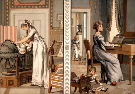 Queen Louise in her home, domestic pleasures, Louise of Mecklenburg-Strelitz, 1776 - 1810, queen