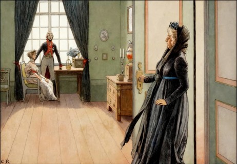 Crown Prince Friedrich Wilhelm and his young wife Louise meet informally against the wishes of the