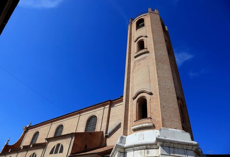 Cathedral, San Cassiano, in the lagoon town of Comacchio in Emilia-Romagna, Ferrara province, Italy