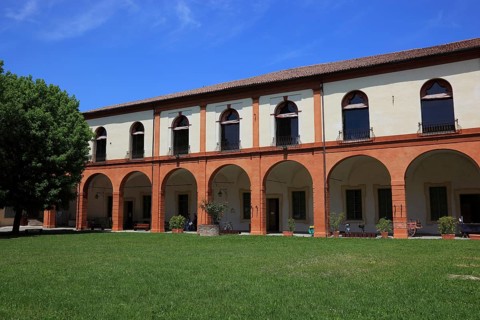 Courtyard, La Rocca, Novellara Castle, Emilia-Romagna, Italy