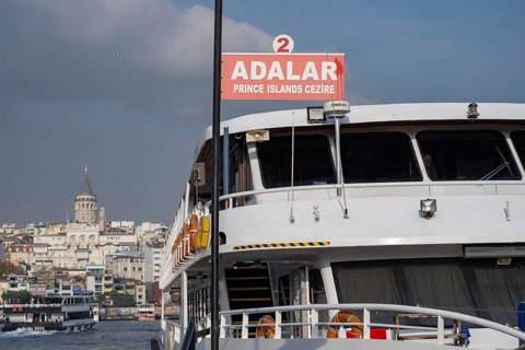 Istanbul, Turkey. December 2nd 2025. A Turkish tour boat that takes tourists to visit the Princes