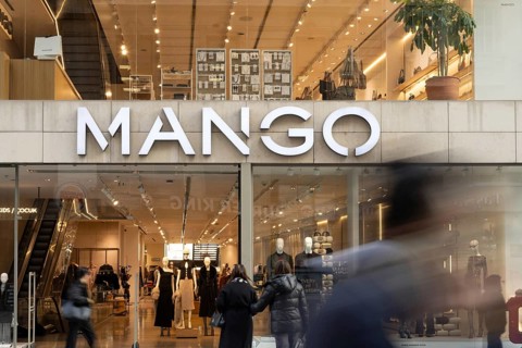 Istanbul, Turkey. December 2nd 2025. Brand and logo of a store front of Mango a Spanish owned