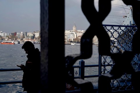 Istanbul, Turkey. December 2nd 2025. The iconic Turkish landmark of the Galata Tower on the