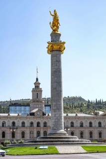 Tbilisi, Georgia. July 11th 2025. Freedom Square or Liberty Square is located in the center of