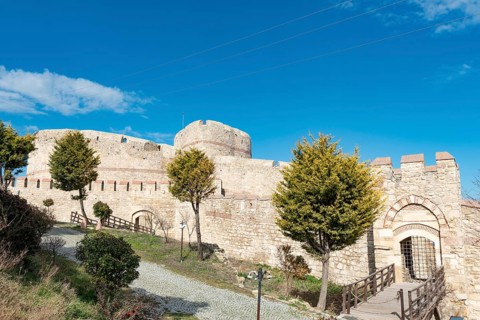 Canakkale, Turkey. February 18th 2022 Kilitbahir Castle is a fortress on the west side of the