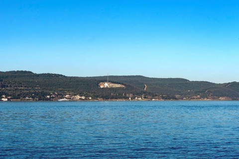 Canakkale, Turkey. 19th February 2022 Turkish War memorial to the dead on the Gallipoli Peninsular,