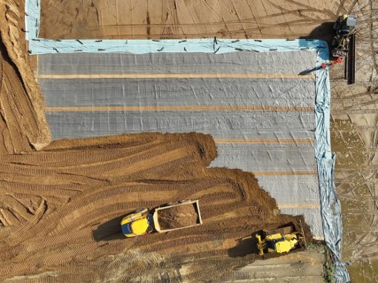 Haltern-Marl, North Rhine-Westphalia, Germany - Lippe, flood protection in the