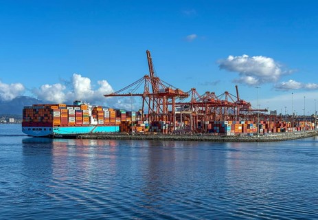 Vancouver, British Columbia, Canada - The Port of Vancouver, Port of Vancouver, is Canada's largest