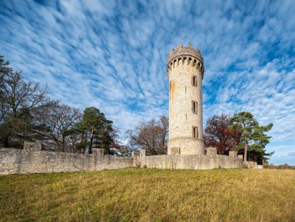 The Luisenturm on the Hummelsberg near Kleinkochberg on the southern slope of the Ilm-Saale-Platte,
