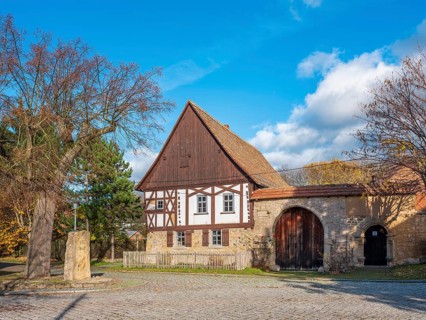 Eulensteinscher Hof, one of the oldest farms in Thuringia with residential stable house from 1599,