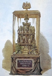 World Fair in Paris, France, an advertisement from the company Stollwerk, chocolate manufacturer