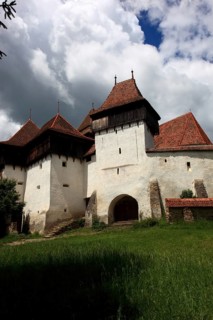 Romania, the fortified church of Viscri, German German Weisskirch a town in the district of Brasov,