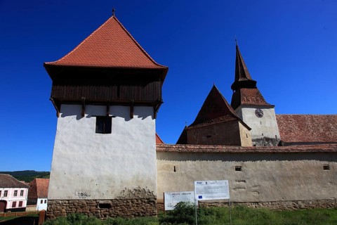 Romania, fortified church in Archita, German Arkeden, a village in Transylvania