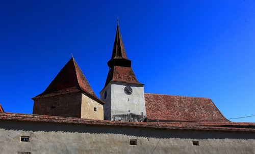 Romania, fortified church in Archita, German Arkeden, a village in Transylvania
