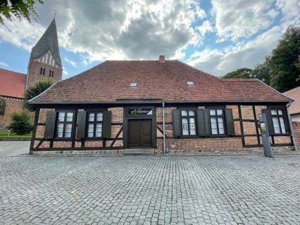 Heinrich Schliemann Memorial, archaeologist, Neubukow, birthplace of archaeologist Heinrich