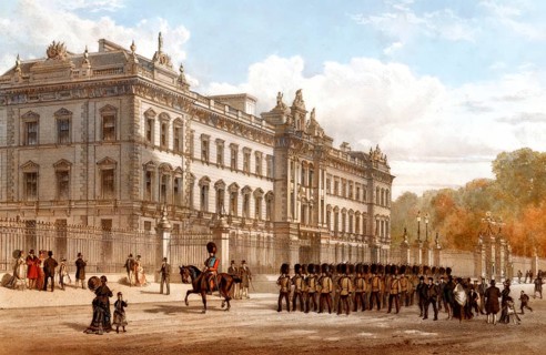 Buckingham Palace, 19th century, the London residence of the reigning monarch of the United