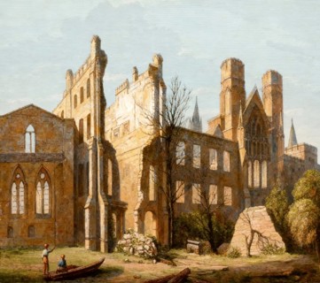 The House of Parliament, after the Great Fire in 1834, London, England, United Kingdom