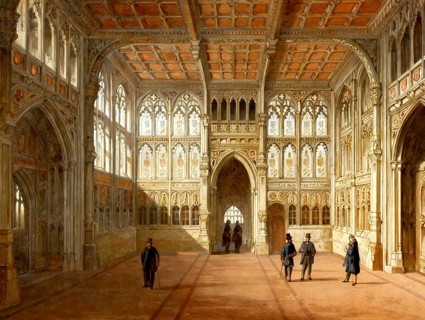 The Lobby of the House of Commons, 19th century, London, England, United Kingdom