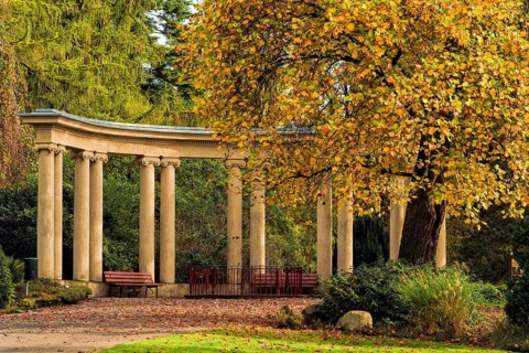 Spa garden Herbst Bad Eilsen Germany