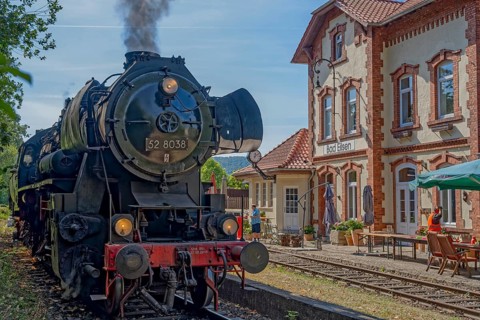Rinteln-Stadthagener Dampfeisenbahn Bad Eilsen Station Germany