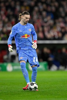 Goalkeeper Maarten Vandevoordt RasenBallsport RB Leipzig RBL (26) Action on the ball Soccer