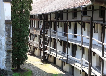 Fortified church of Tartlau, Prejmer, over 270 chambers on four floors are built into the interior