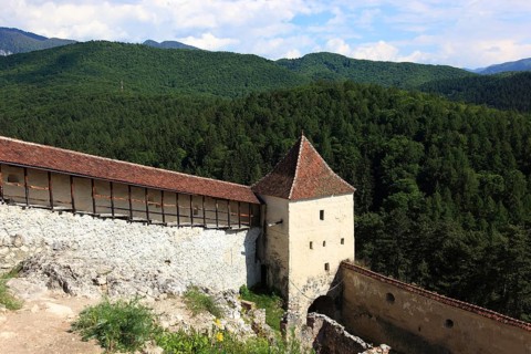 Rasnov Peasant Castle, Rosenau Castle, historical monument near Brasov, Brasov, in Romania