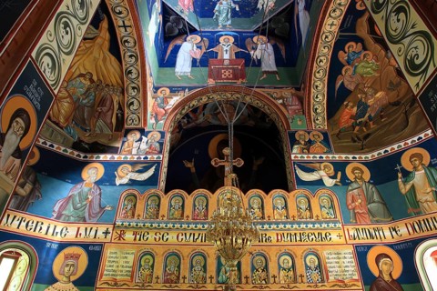 Freken in the interior, Sfantul Ilie Paltinul monastery, Holy Prophet Elias Paltinul monastery,