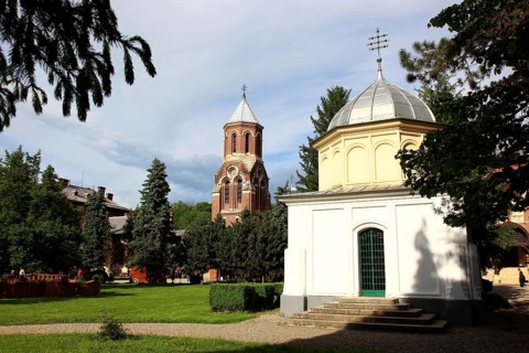Curtea de Arges monastery and cathedral, one of the most famous pilgrimage sites in the country,