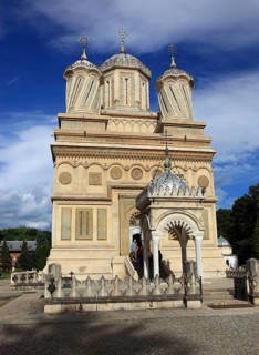 Curtea de Arges monastery and cathedral, one of the most famous pilgrimage sites in the country,