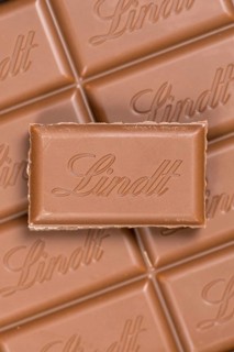 Lindt Schokolade Swiss chocolate bar chocolates with logo in Stuttgart, Germany