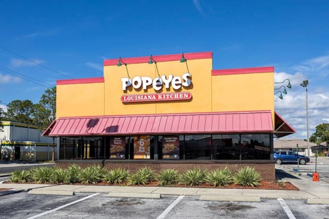 Popeyes Fast Food Restaurant branch in Tampa, United States