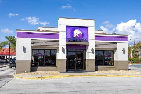 Taco Bell Mexican Fast Food Restaurant branch in Tampa, United States
