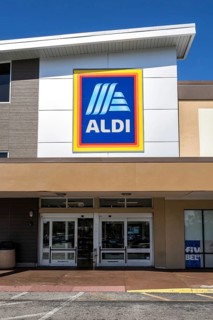 Aldi USA supermarket discount store in America in Tampa, USA