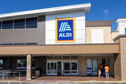 Aldi USA supermarket discount store in America in Tampa, USA