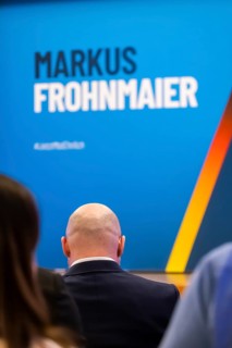 Campaign rally for the state elections of the AfD party. Markus Frohnmaier is the top candidate