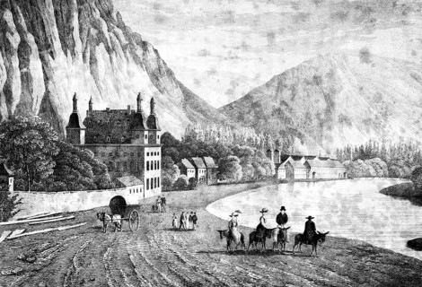 The baths of Bad Ems an der Lahn, on the route to Nassau, Rhineland-Palatinate, Germany, health