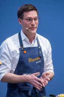 Manuel is cooking! at Intergastra in Stuttgart. DEHOGA Baden-Württemberg event with Manuel Hagel,
