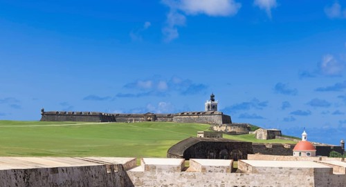 Castillo San Felipe del Morro Fortress in old San Juan, Puerto Rico, UNESCO site