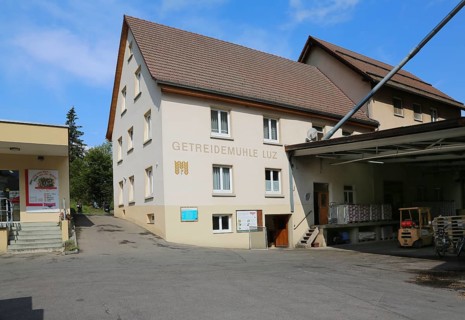 Luz flour mill, building, left mill shop, crafts, Münsingen-Buttenhausen, Swabian Alb,
